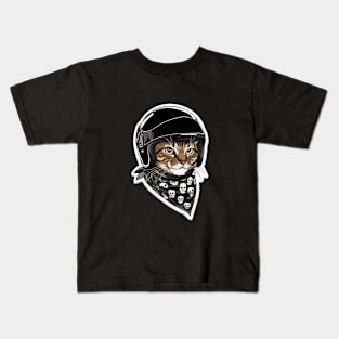 Biker Cat Kids T-Shirt